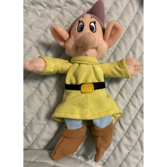 Disney Store Dopey Bean Bag 8” Plush Dwarf Snow White & Seven Dwarfs Doll Toy - Picture 4 of 12